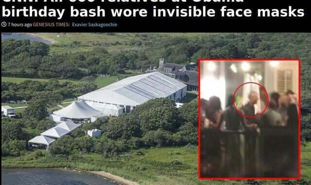 CNN: All 600 relatives at Obama birthday bash wore invisible face masks.resized