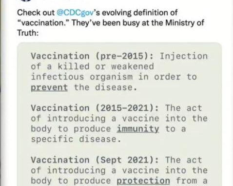 CDC ændrer def af vaccine !