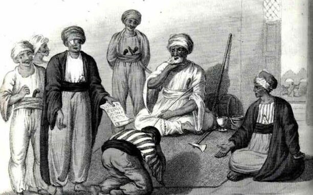 DHIMMI-BOWING-TO-MUSLIM-RULERS