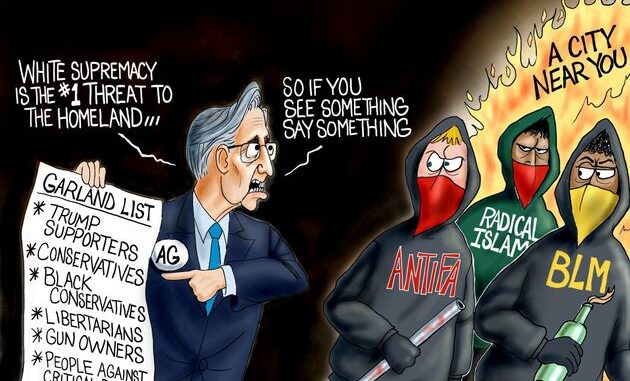 Garland ser ikke blm antifa terror
