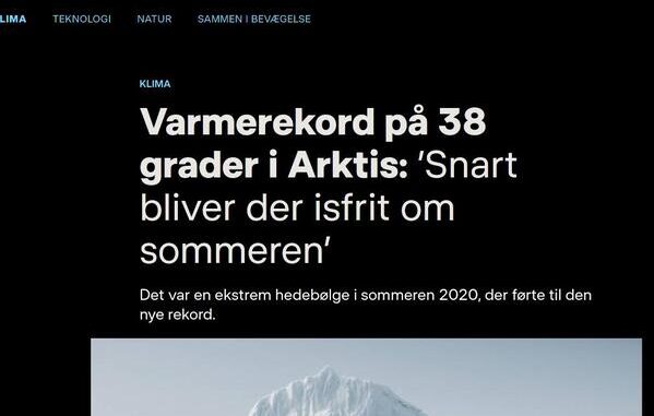 DR løgn om klima