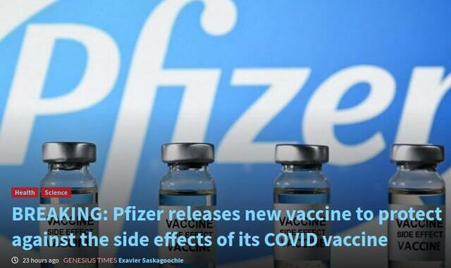 meme Pfizer ny vaccine mod bivirkningerne af covid vaccine