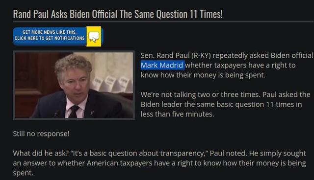 Bidens transparency