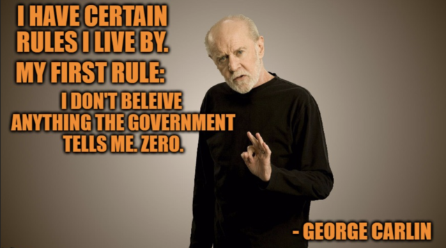 george Carlin stoler ikke på regeringen .resized