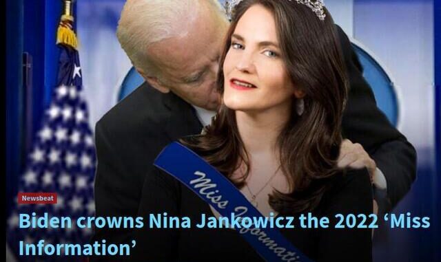 Biden crowns Nina Jankowicz the 2022 ‘Miss Information’.resized