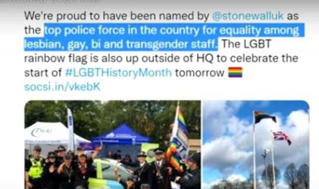 UK politi woke idioter