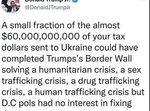 tweet-trump-jr-small-portion-of-ukraine-could-have-fixed-wall-immigration-dc-politicians-no-interest