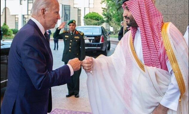 Biden lefter for saudiarabiens kronprins