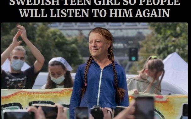 Al Gore klæder sig som Greta for at få publikum