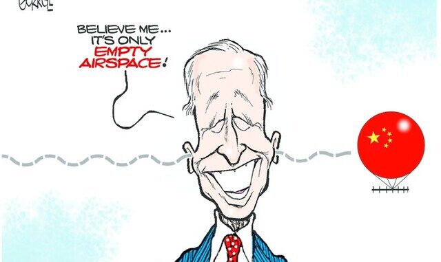biden og ballon empty airspace