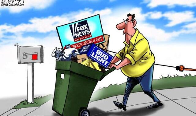 fox og bud light i skradespanden