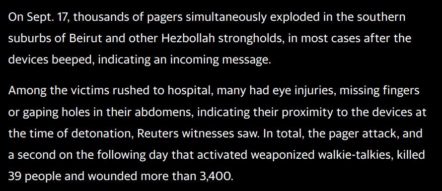 “Exclusive-How Israel’s Bulky Pager Fooled Hezbollah” – Hodjanernes Blog