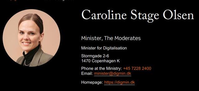 digitaliseringsminister Caroline Stage