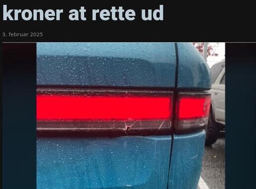 54000 for at rette en bul i en EL bil