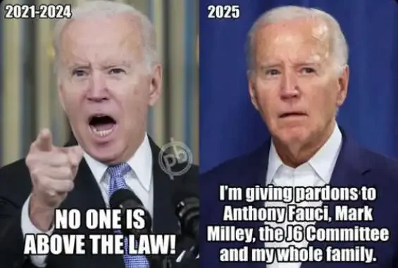 biden-no-one-above-the-law-pardons-fauci-j6-milley-whole-family