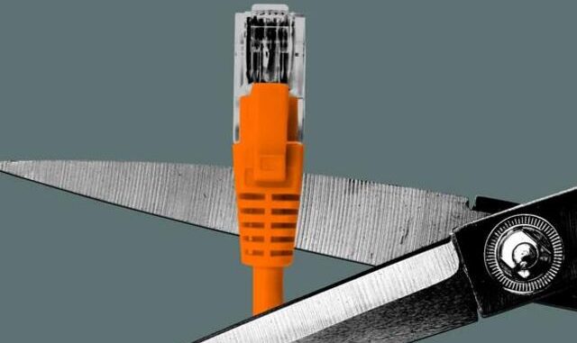 Internettet cuttet