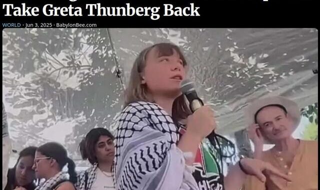 babbee Hamas Agrees To Surrender If Europe Will Take Greta Thunberg Back