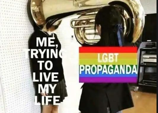 lgbt tuba crap all-america-now-lgbt-propaganda-blaring-horn