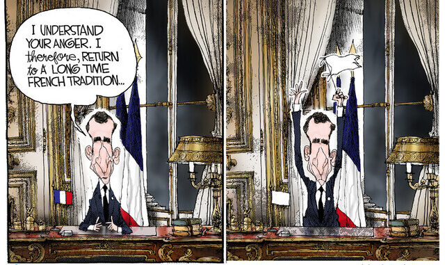 long time french tradition macron capitulates !